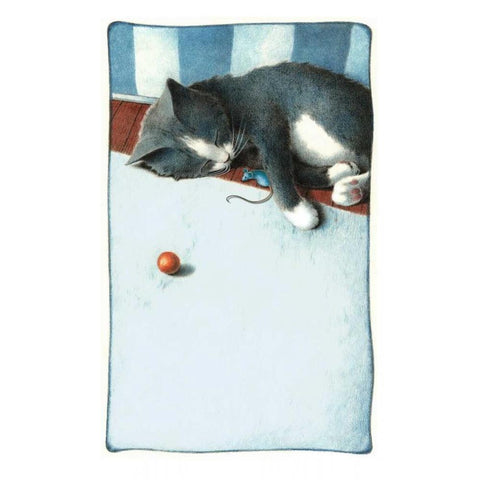 Power Nap White Modern Wood Framed Art Print by Seeley, Laura