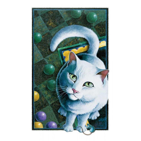 Royal Highness (with Mouse) White Modern Wood Framed Art Print by Seeley, Laura