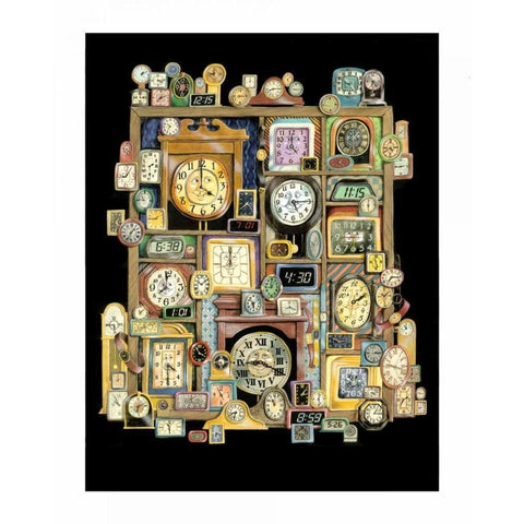 Shadowbox Hunt -Time Will Tell Gold Ornate Wood Framed Art Print with Double Matting by Seeley, Laura