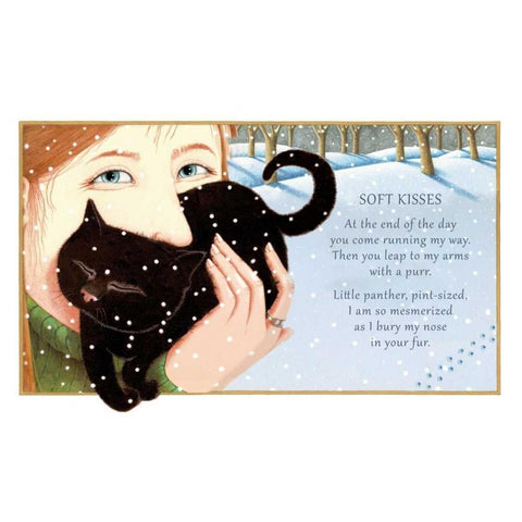 Soft Kisses Black Modern Wood Framed Art Print with Double Matting by Seeley, Laura