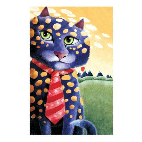 The Corporate Cats-The C.O.O. White Modern Wood Framed Art Print by Seeley, Laura