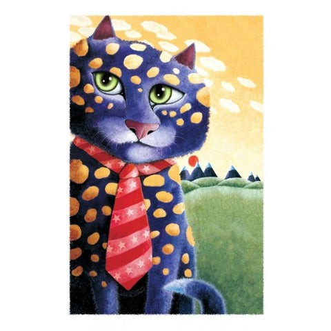 The Corporate Cats-The C.O.O. Black Modern Wood Framed Art Print with Double Matting by Seeley, Laura