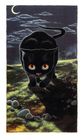 The Hunter (Copper) Black Ornate Wood Framed Art Print with Double Matting by Seeley, Laura