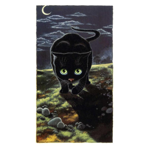 The Hunter (Green) Black Modern Wood Framed Art Print with Double Matting by Seeley, Laura