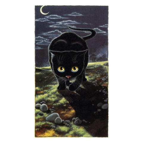 The Hunter (Yellow) Black Modern Wood Framed Art Print with Double Matting by Seeley, Laura