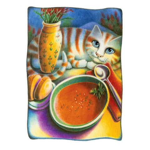 Tomato Bisque Black Modern Wood Framed Art Print with Double Matting by Seeley, Laura