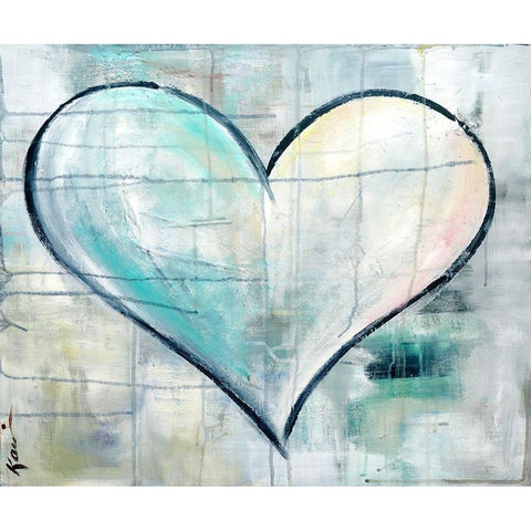 Look of Love White Modern Wood Framed Art Print by Lerner, Kami