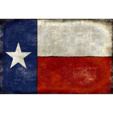 Lone Star Black Modern Wood Framed Art Print by Wilson, Luke