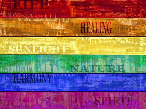 Pride White Modern Wood Framed Art Print with Double Matting by Wilson, Luke