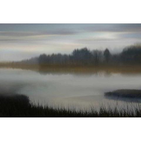 Dawn White Modern Wood Framed Art Print by Clark, Madeline