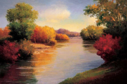 The Morning Light II Black Ornate Wood Framed Art Print with Double Matting by Bolton, Melissa