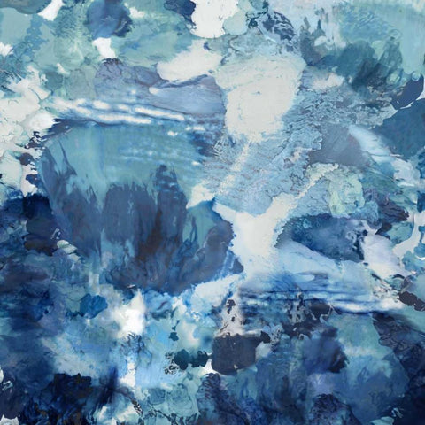 Dynamic II White Modern Wood Framed Art Print with Double Matting by Garcia, Mimi