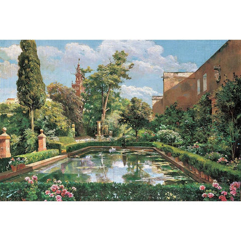 A spanish  afternoon Black Modern Wood Framed Art Print with Double Matting by Y Rodriquez, Manuel Garcia