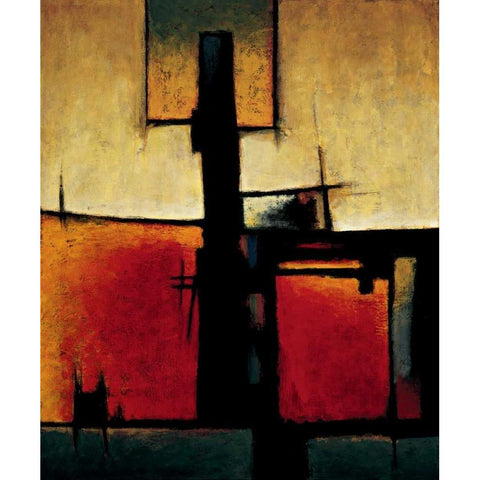 On the Edge II Gold Ornate Wood Framed Art Print with Double Matting by Hansen, Max