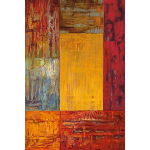 Impronta I Black Modern Wood Framed Art Print with Double Matting by Hansen, Max