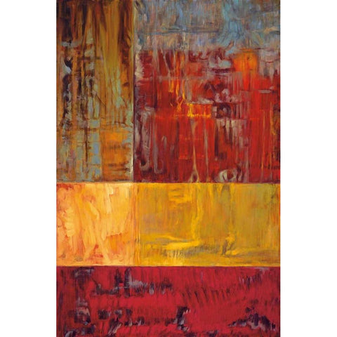 Impronta II White Modern Wood Framed Art Print by Hansen, Max