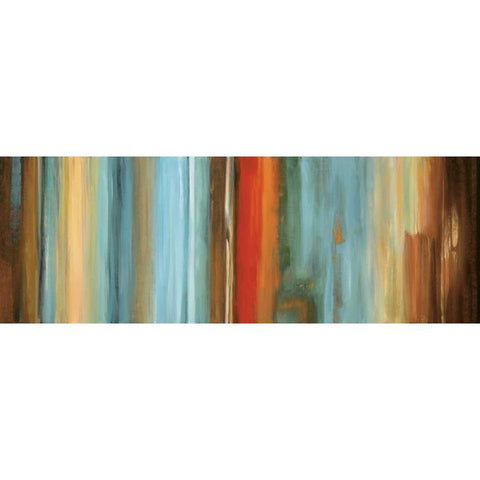 Flow I Gold Ornate Wood Framed Art Print with Double Matting by Hansen, Max