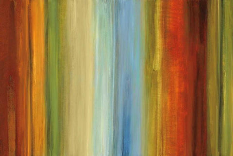 Wavelength II White Modern Wood Framed Art Print with Double Matting by Hansen, Max