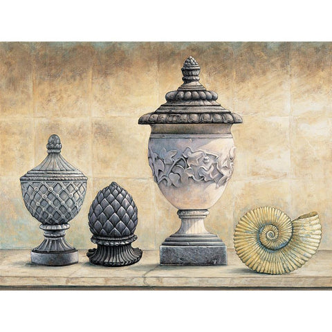 Classical Setting I Black Modern Wood Framed Art Print by Garnier, Michael