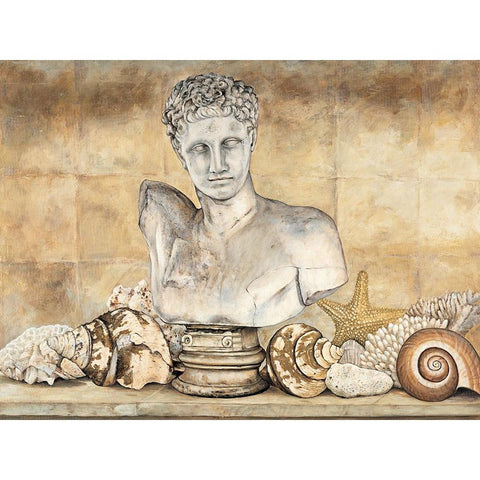 Classical Setting II Gold Ornate Wood Framed Art Print with Double Matting by Garnier, Michael