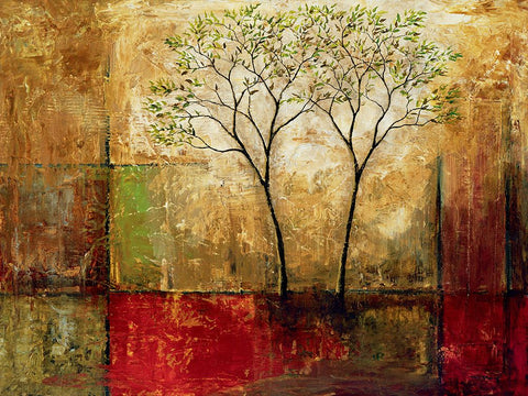 Morning Luster I Black Ornate Wood Framed Art Print with Double Matting by Klung, Mike