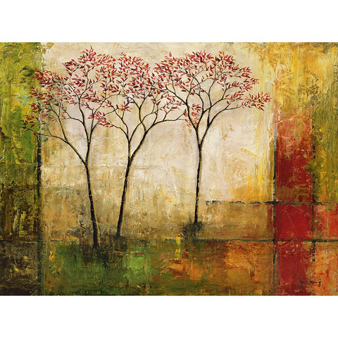 Morning Luster II Gold Ornate Wood Framed Art Print with Double Matting by Klung, Mike