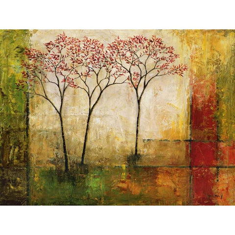 Morning Luster II Gold Ornate Wood Framed Art Print with Double Matting by Klung, Mike