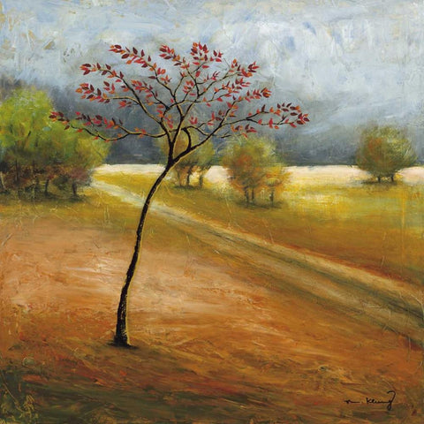 Observation I Black Ornate Wood Framed Art Print with Double Matting by Klung, Mike