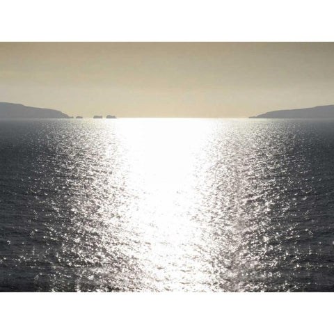 Sunlight Reflection White Modern Wood Framed Art Print by Olsen, Maggie