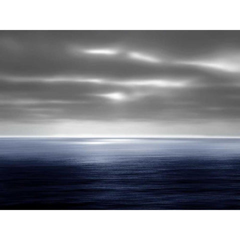 On the Sea II Black Modern Wood Framed Art Print with Double Matting by Olsen, Maggie