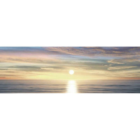 Sunlit Horizon III Black Modern Wood Framed Art Print by Olsen, Maggie