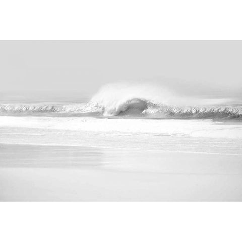 Wave II Black Modern Wood Framed Art Print with Double Matting by Olsen, Maggie