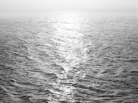 Open Sea II White Modern Wood Framed Art Print with Double Matting by Olsen, Maggie