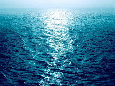 Open Sea IV White Modern Wood Framed Art Print with Double Matting by Olsen, Maggie