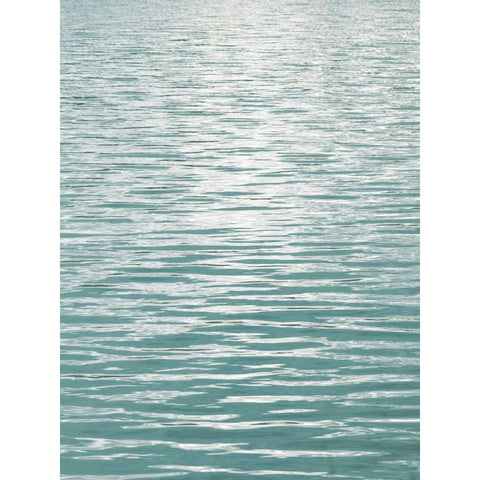 Ocean Current Aqua II White Modern Wood Framed Art Print by Olsen, Maggie