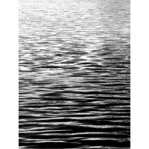 Ocean Current BW I White Modern Wood Framed Art Print by Olsen, Maggie