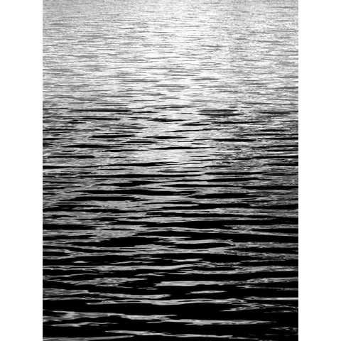 Ocean Current BW II Black Modern Wood Framed Art Print with Double Matting by Olsen, Maggie
