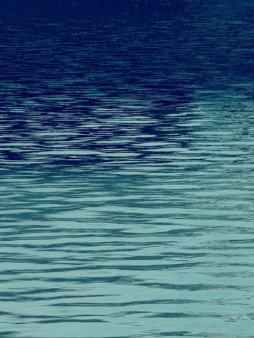 Ocean Current Blue I White Modern Wood Framed Art Print with Double Matting by Olsen, Maggie