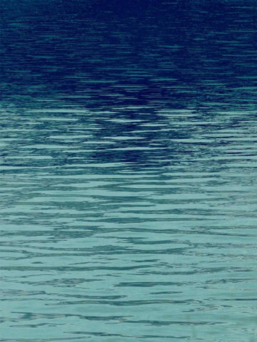 Ocean Current Blue II White Modern Wood Framed Art Print with Double Matting by Olsen, Maggie