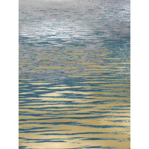 Ocean Current Reflection I Gold Ornate Wood Framed Art Print with Double Matting by Olsen, Maggie