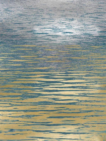 Ocean Current Reflection II White Modern Wood Framed Art Print with Double Matting by Olsen, Maggie