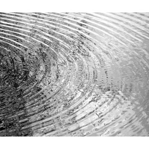 Ripplies II Black Modern Wood Framed Art Print with Double Matting by Olsen, Maggie