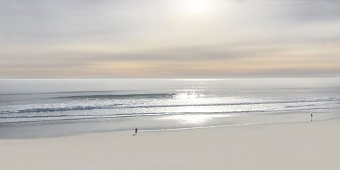 Beach Walk III Black Ornate Wood Framed Art Print with Double Matting by Olsen, Maggie