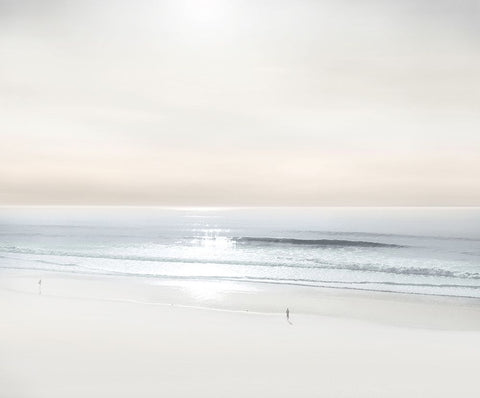 Beach Walk V Black Modern Wood Framed Art Print by Olsen, Maggie