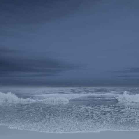 The Surf I White Modern Wood Framed Art Print with Double Matting by Olsen, Maggie