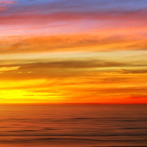 Sunlit Ocean III Black Ornate Wood Framed Art Print with Double Matting by Olsen, Maggie