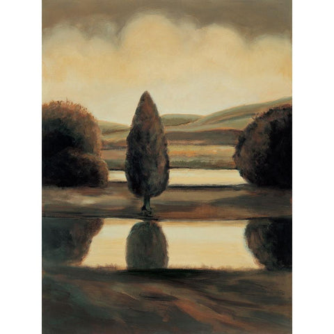 Daybreak I Black Modern Wood Framed Art Print by Montero, Mario