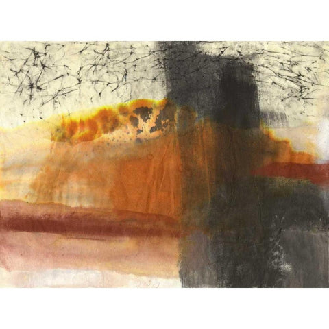 Turbulance Gold Ornate Wood Framed Art Print with Double Matting by Oppenheimer, Michelle