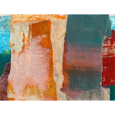 Montage I White Modern Wood Framed Art Print by Oppenheimer, Michelle