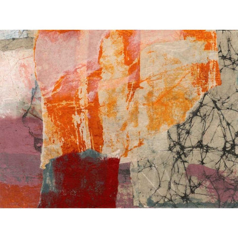 Montage II Black Modern Wood Framed Art Print with Double Matting by Oppenheimer, Michelle